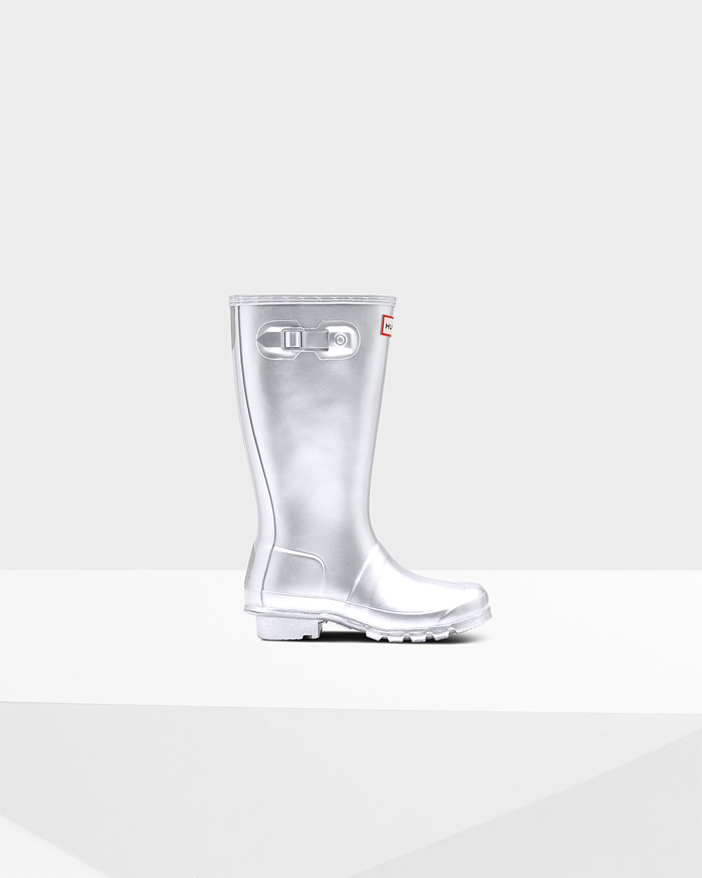 Hunter Yağmur Çizmesi Çocuk Gümüş - Original Big Metallic - Türkiye SI0146839